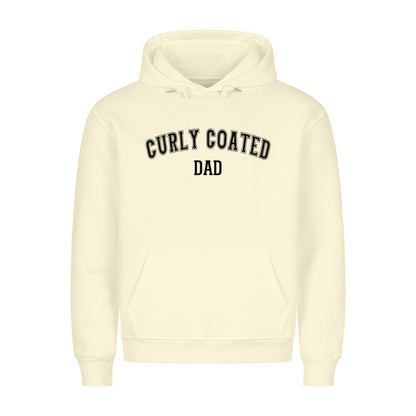 Premium Hoodie "Curly Coated - DAD" Beige – hunde-shirt.de