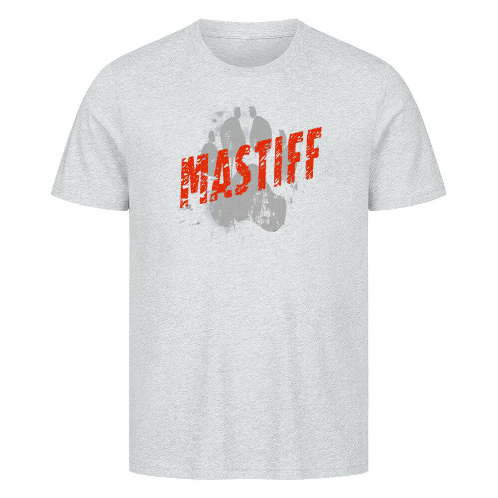 Premium T-Shirt "English Mastiff - PAW" Heather Grey – hunde-shirt.de
