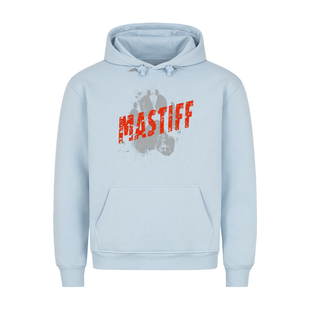 Premium Hoodie "English Mastiff - PAW" Babyblau – hunde-shirt.de