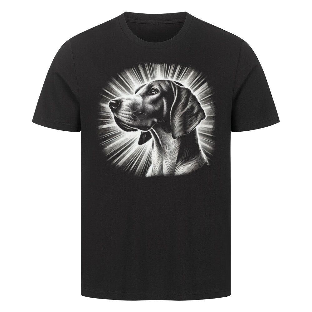 Premium T-Shirt "English Foxhound - Shine" Schwarz – hunde-shirt.de