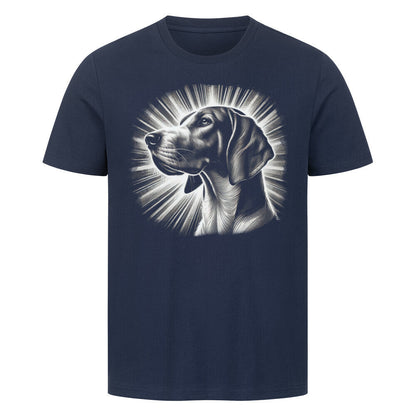 Premium T-Shirt "English Foxhound - Shine" French Navy – hunde-shirt.de