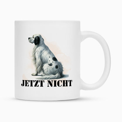 Tasse "English Setter - JETZT NICHT" Weiß – hunde-shirt.de