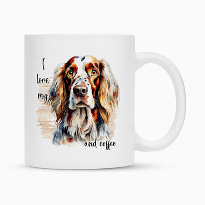 Tasse "English Setter - I love my..." Weiß – hunde-shirt.de