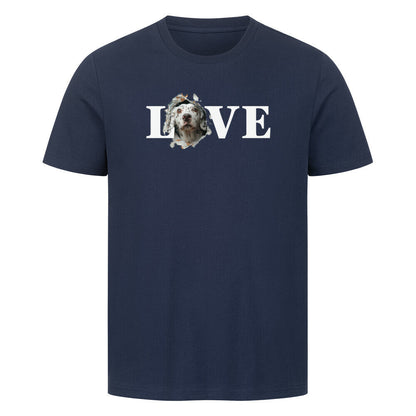 Premium T-Shirt "English Setter - LOVE" French Navy – hunde-shirt.de