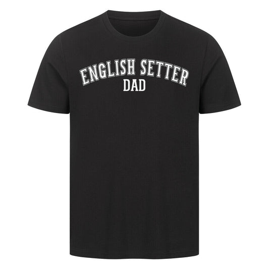 Premium T-Shirt "English Setter - DAD" Schwarz – hunde-shirt.de