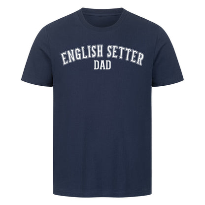 Premium T-Shirt "English Setter - DAD" French Navy – hunde-shirt.de