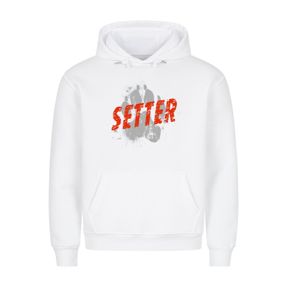 Premium Hoodie "English Setter - PAW" Weiß – hunde-shirt.de
