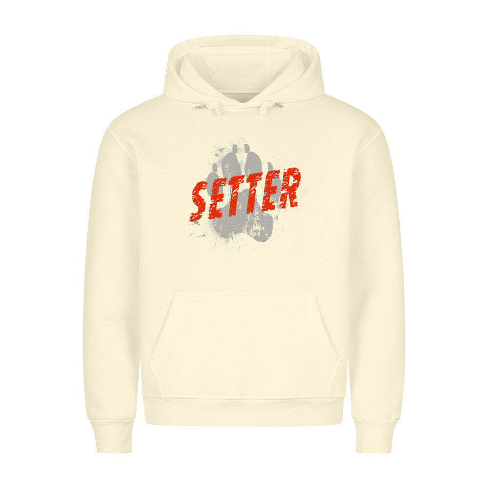 Premium Hoodie "English Setter - PAW" Beige – hunde-shirt.de