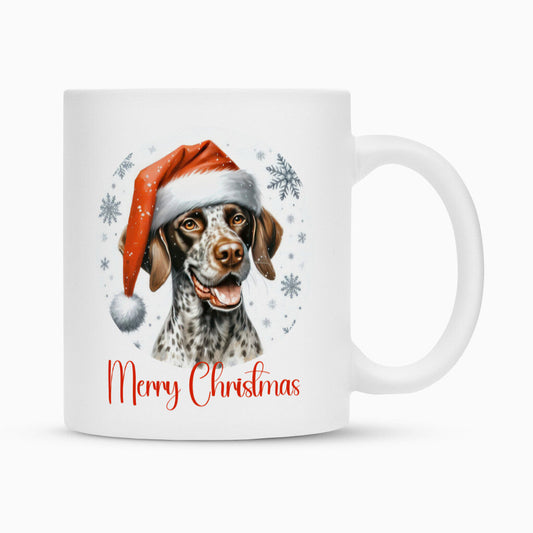 Tasse "English Pointer - Merry Christmas" Weiß – hunde-shirt.de