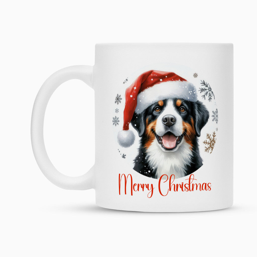 Tasse "Entlebucher Sennenhund - Merry Christmas" – hunde-shirt.de