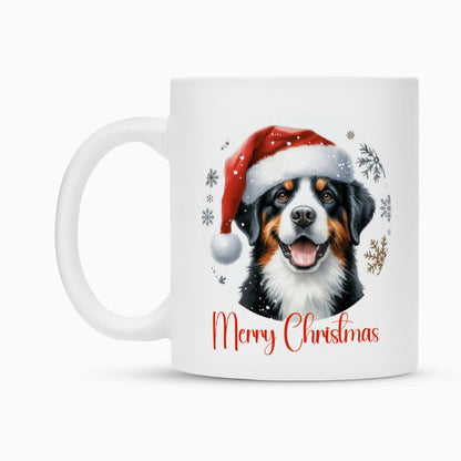 Tasse "Entlebucher Sennenhund - Merry Christmas" – hunde-shirt.de