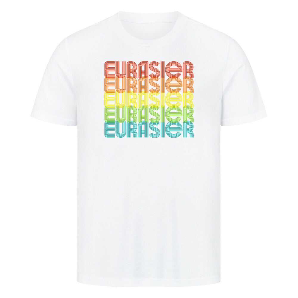 Premium T-Shirt "Eurasier - RETRO" Weiß – hunde-shirt.de