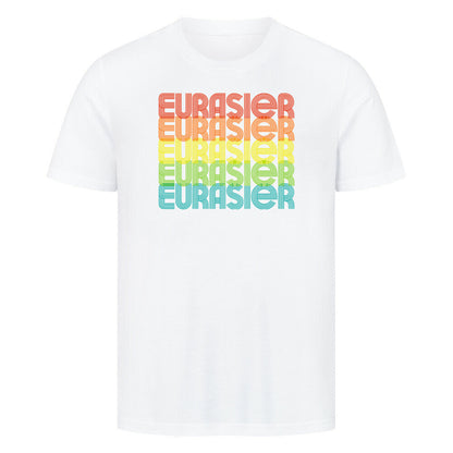 Premium T-Shirt "Eurasier - RETRO" Weiß – hunde-shirt.de