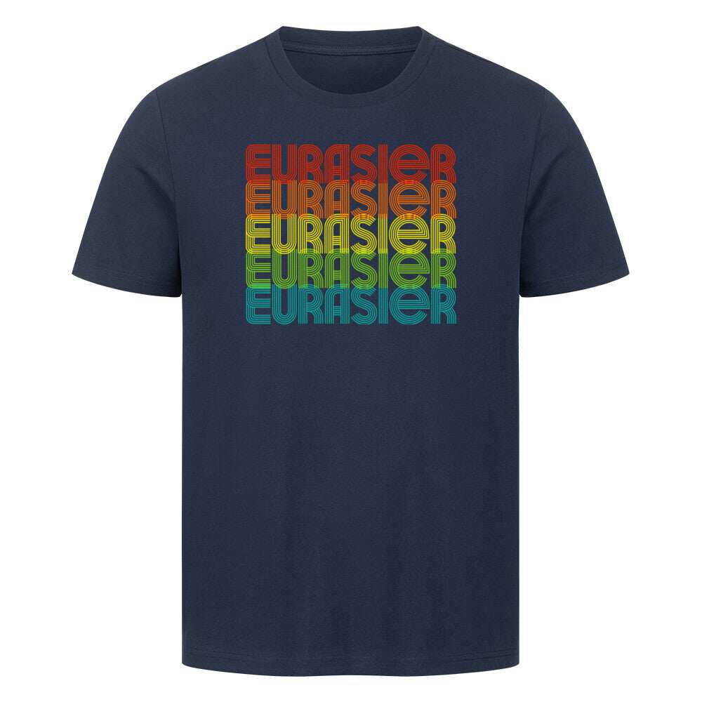 Premium T-Shirt "Eurasier - RETRO" French Navy – hunde-shirt.de