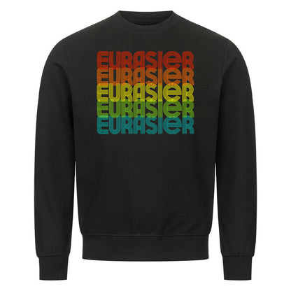 Premium Sweatshirt "Eurasier - RETRO" Schwarz – hunde-shirt.de