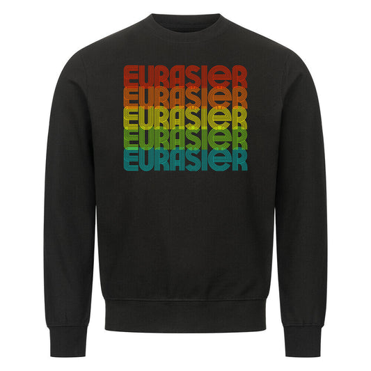 Premium Sweatshirt "Eurasier - RETRO" Schwarz – hunde-shirt.de