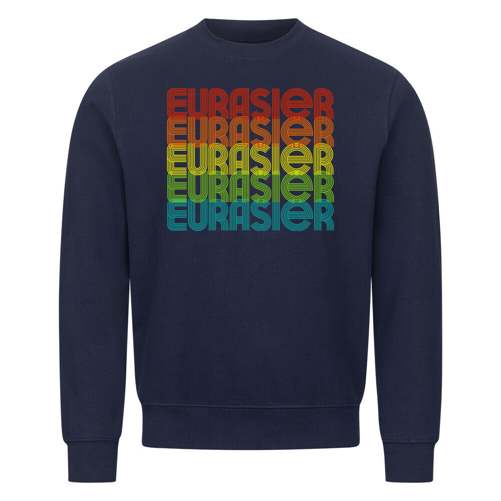 Premium Sweatshirt "Eurasier - RETRO" Navy Blue – hunde-shirt.de