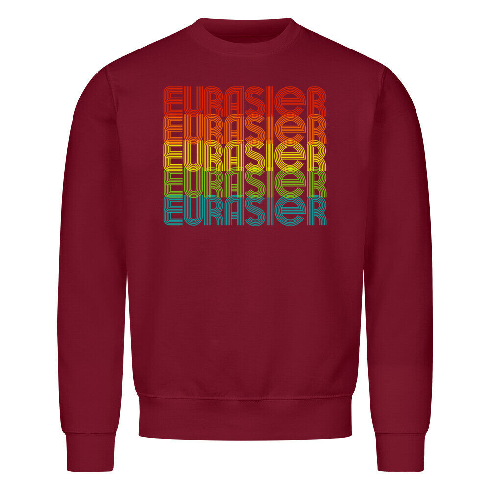 Premium Sweatshirt "Eurasier - RETRO" Burgunder – hunde-shirt.de