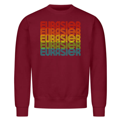 Premium Sweatshirt "Eurasier - RETRO" Burgunder – hunde-shirt.de