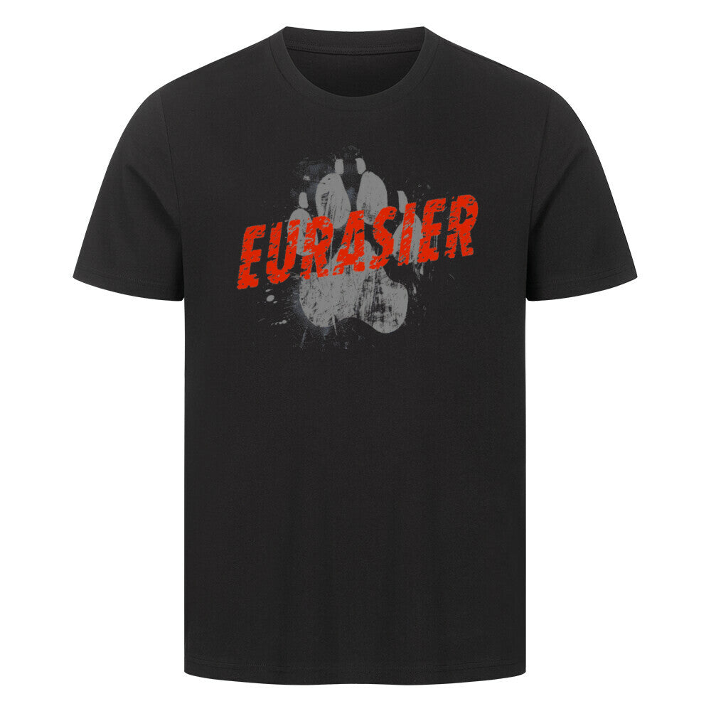 Premium T-Shirt "Eurasier - PAW" Schwarz – hunde-shirt.de