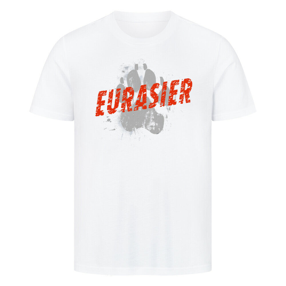 Premium T-Shirt "Eurasier - PAW" Weiß – hunde-shirt.de