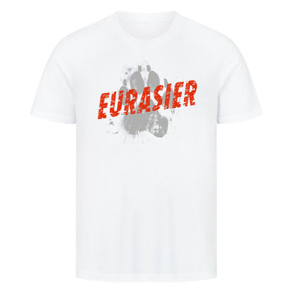 Premium T-Shirt "Eurasier - PAW" Weiß – hunde-shirt.de