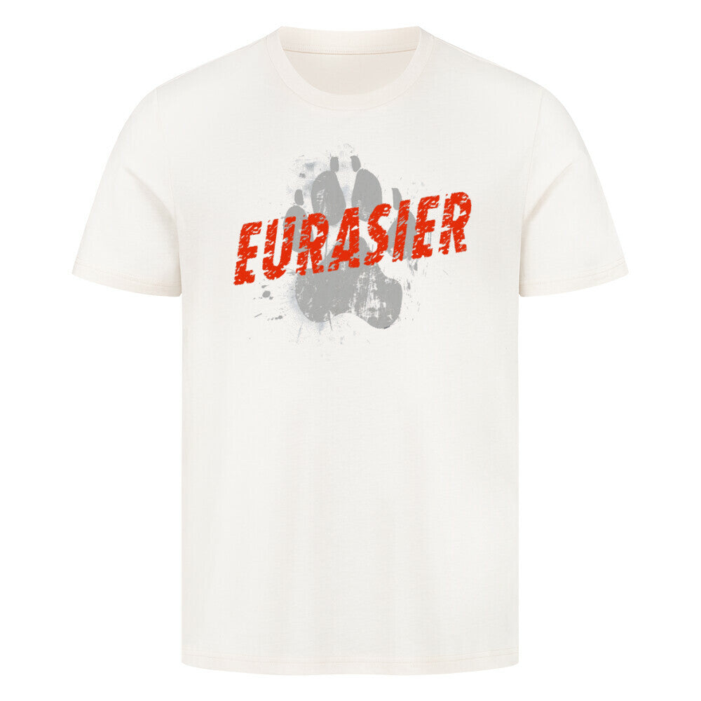 Premium T-Shirt "Eurasier - PAW" Natural Raw – hunde-shirt.de