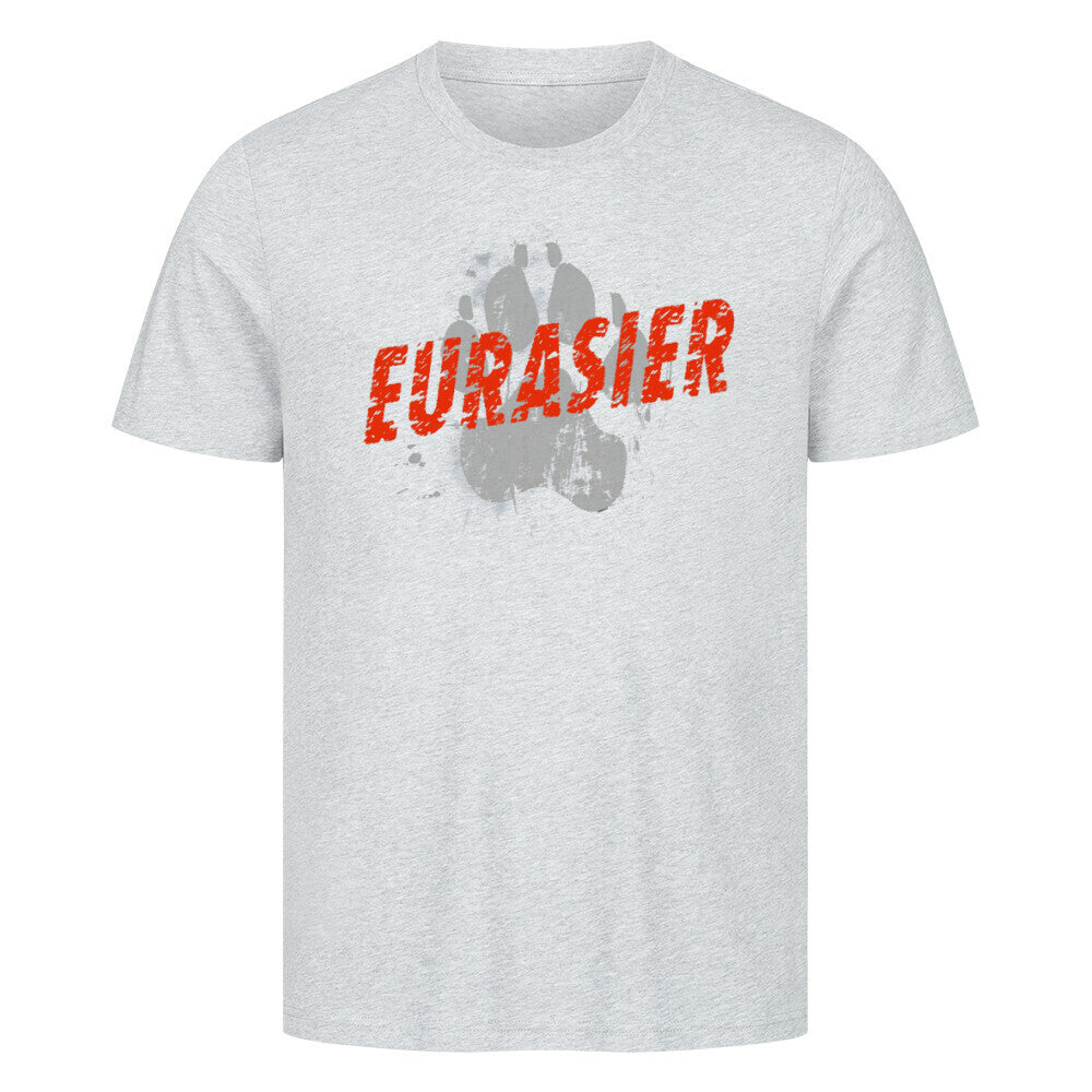 Premium T-Shirt "Eurasier - PAW" Heather Grey – hunde-shirt.de