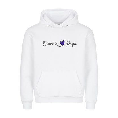 Premium Hoodie "Eurasier - Papa" Weiß – hunde-shirt.de