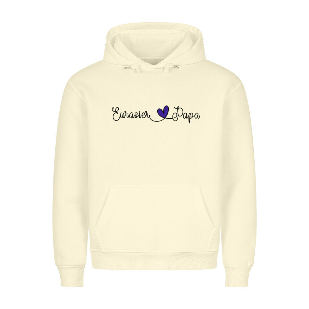 Premium Hoodie "Eurasier - Papa" Beige – hunde-shirt.de