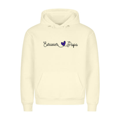 Premium Hoodie "Eurasier - Papa" Beige – hunde-shirt.de
