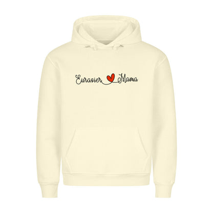 Premium Hoodie "Eurasier - Mama" Beige – hunde-shirt.de