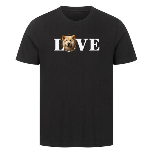 Premium T-Shirt "Eurasier - LOVE" Schwarz – hunde-shirt.de