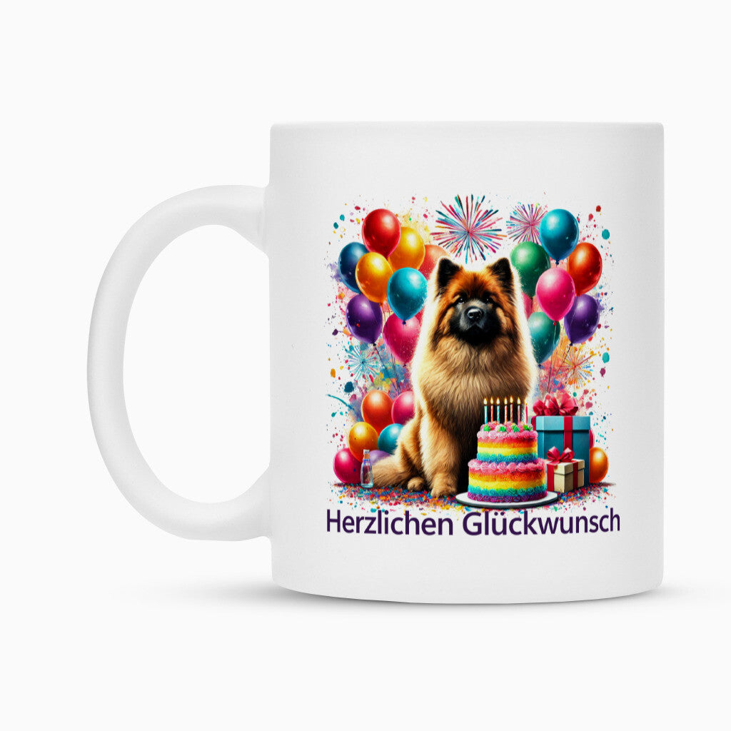 Tasse "Eurasier - Herzlichen Glückwunsch" – hunde-shirt.de