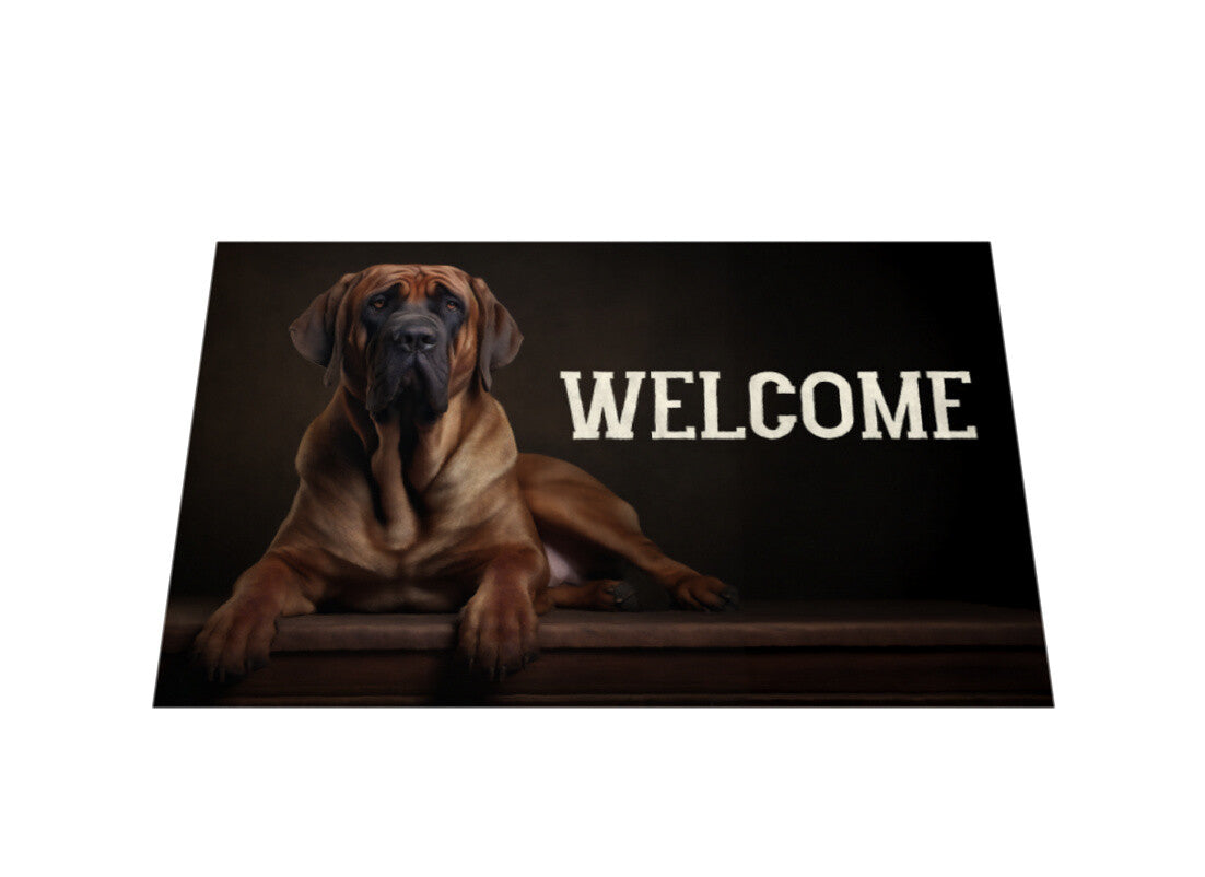 Fußmatte "Fila Brasileiro - WELCOME" – hunde-shirt.de
