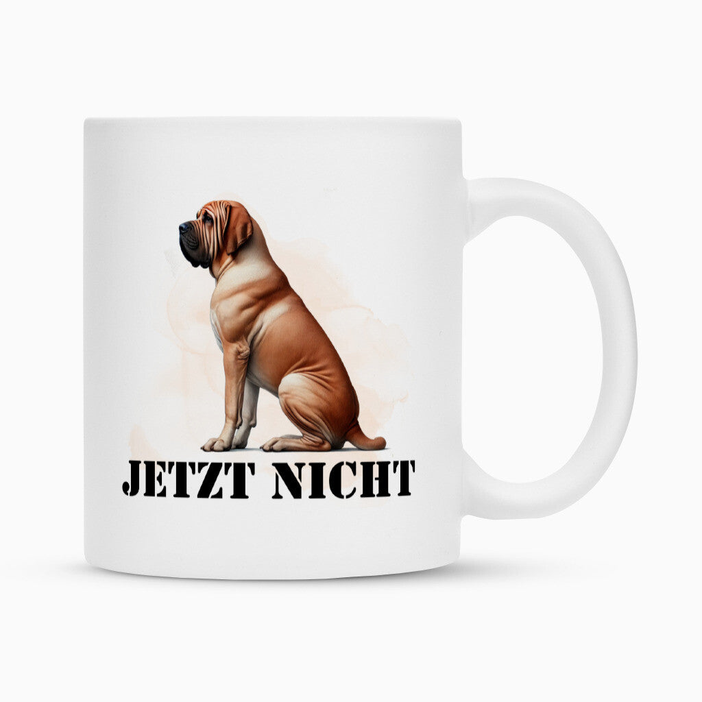 Tasse "Fila Brasileiro - JETZT NICHT" Weiß – hunde-shirt.de