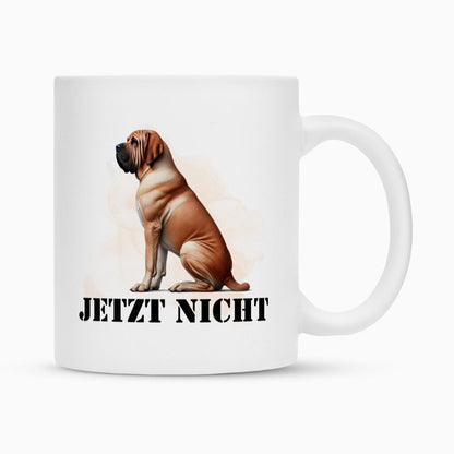 Tasse "Fila Brasileiro - JETZT NICHT" Weiß – hunde-shirt.de