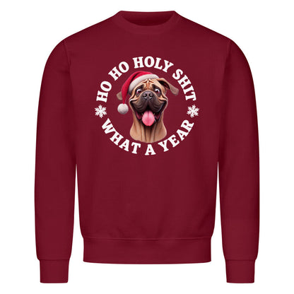 Premium Sweatshirt "Fila Brasileiro - HO HO..." Burgunder – hunde-shirt.de