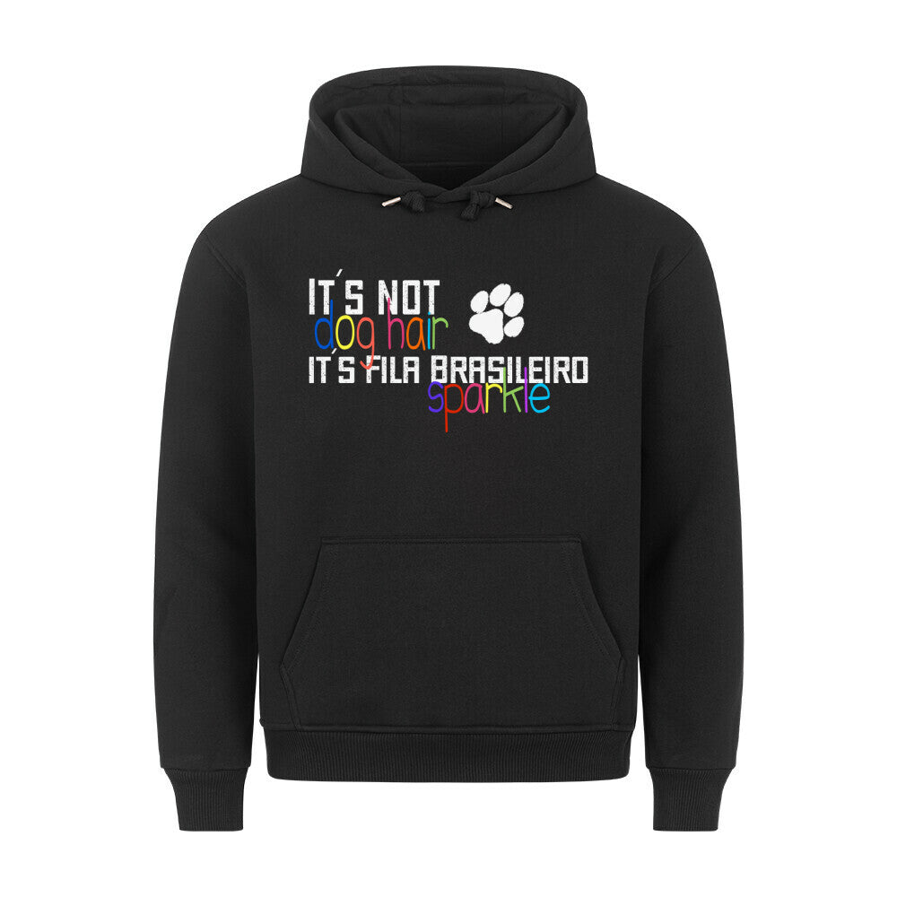 Premium Hoodie "Fila Brasileiro - Sparkle" Schwarz – hunde-shirt.de