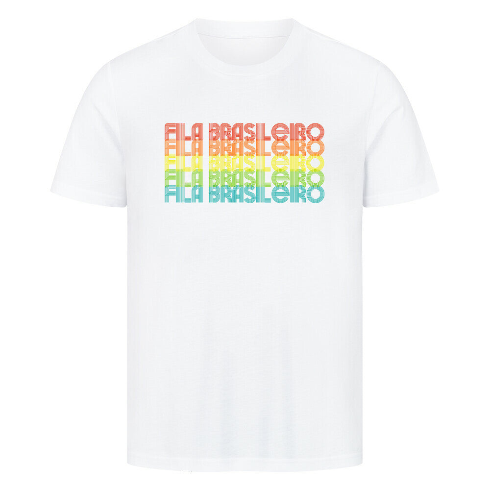 Premium T-Shirt "Fila Brasileiro - RETRO" Weiß – hunde-shirt.de