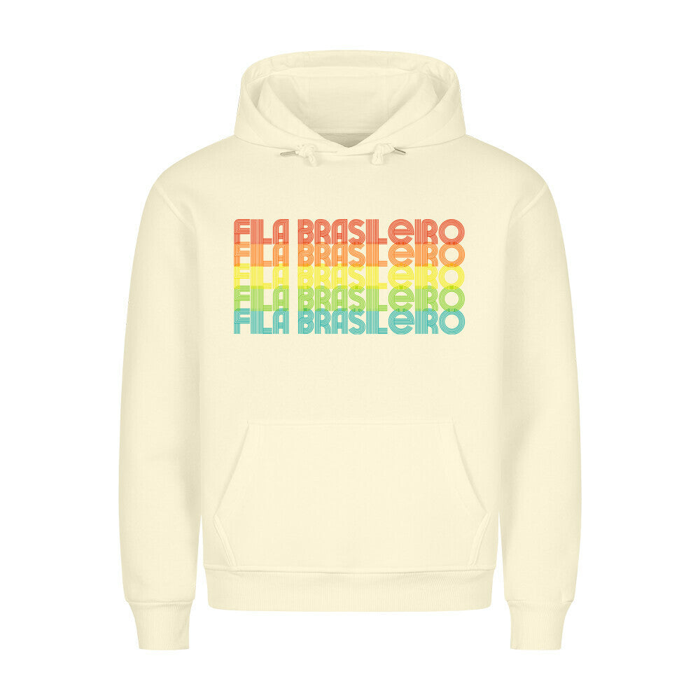Premium Hoodie "Fila Brasileiro - RETRO" Beige – hunde-shirt.de