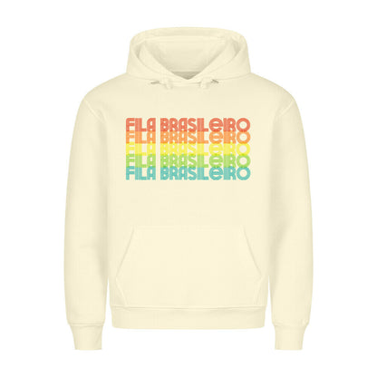Premium Hoodie "Fila Brasileiro - RETRO" Beige – hunde-shirt.de