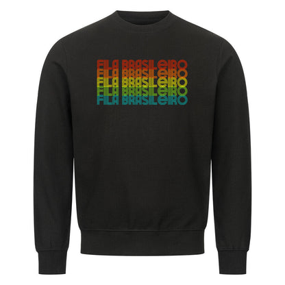 Premium Sweatshirt "Fila Brasileiro - RETRO" Schwarz – hunde-shirt.de