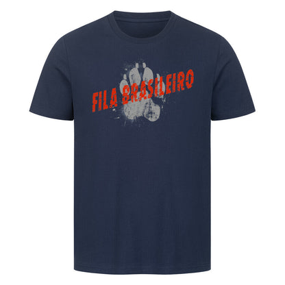 Premium T-Shirt "Fila Brasileiro - PAW" French Navy – hunde-shirt.de