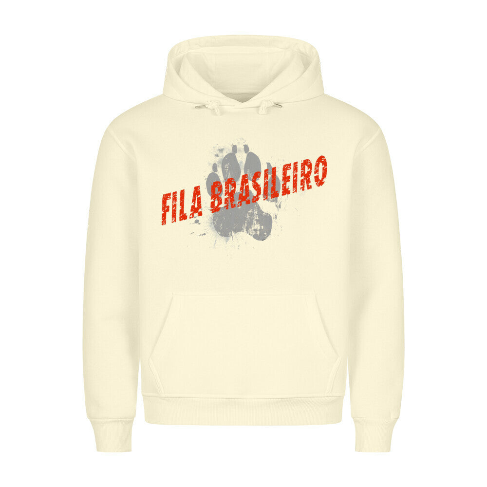 Premium Hoodie "Fila Brasileiro - PAW" Beige – hunde-shirt.de