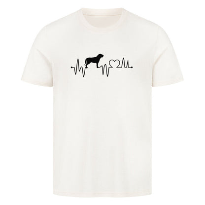 Premium T-Shirt "Fila Brasileiro - Heartbeat" Natural Raw – hunde-shirt.de