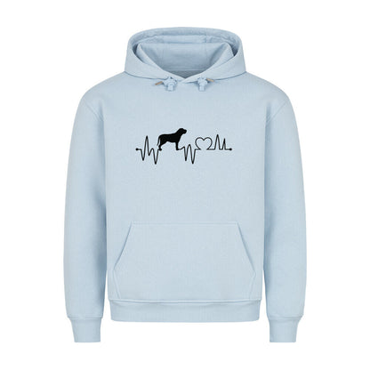 Premium Hoodie "Fila Brasileiro - Heartbeat" Babyblau – hunde-shirt.de