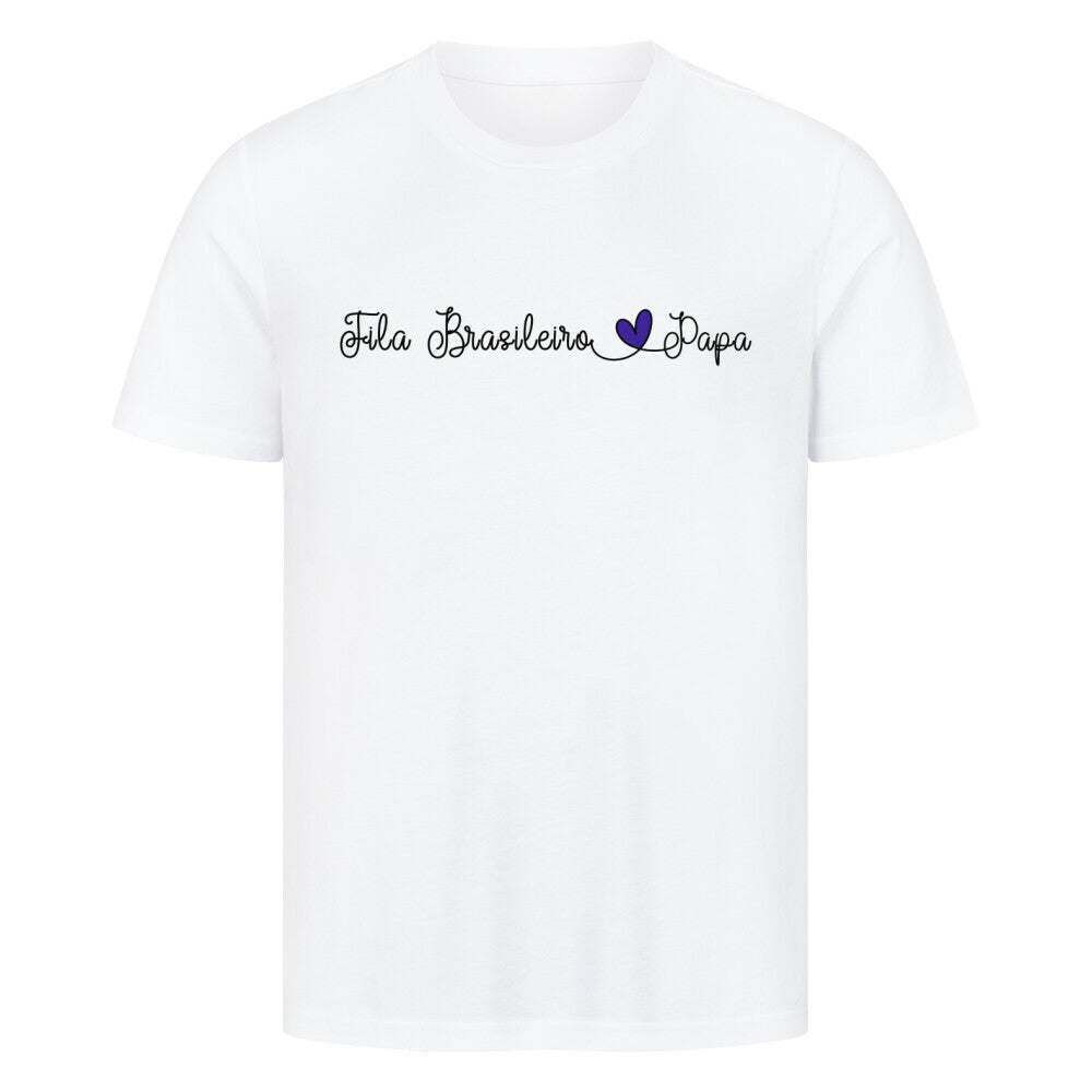 Premium T-Shirt "Fila Brasileiro - Papa" Weiß – hunde-shirt.de