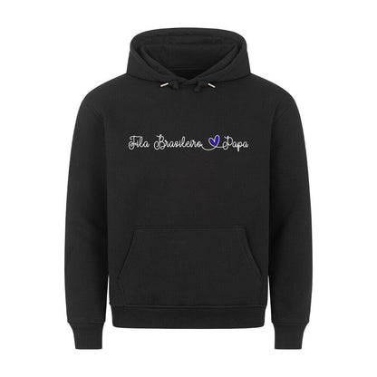 Premium Hoodie "Fila Brasileiro - Papa" Schwarz – hunde-shirt.de