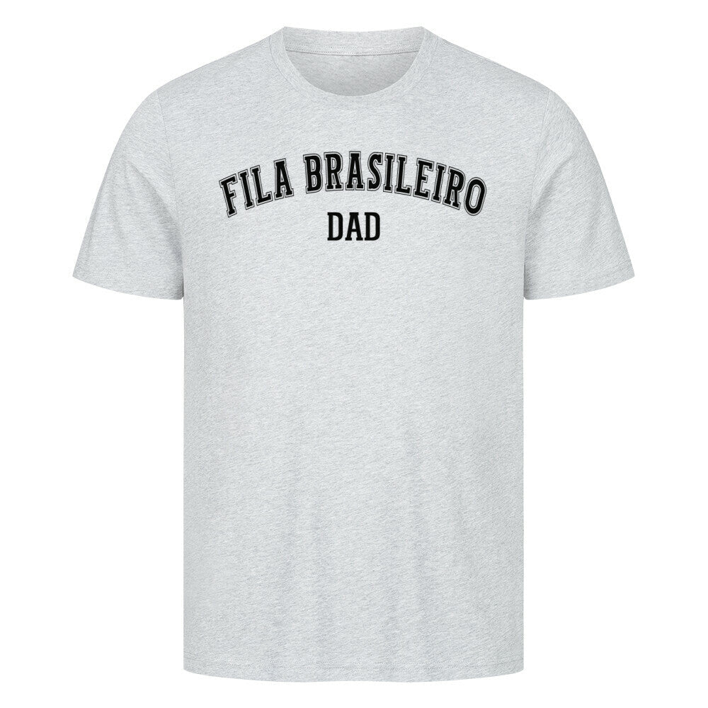 Premium T-Shirt "Fila Brasileiro - DAD" Heather Grey – hunde-shirt.de